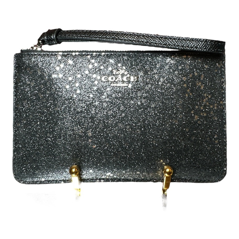 Coach Black Wristlet Star Glitter Excellent Preloved Condition - Picture 10 of 10